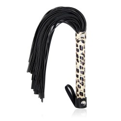 bondage leopard fancy flogger