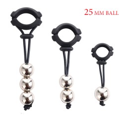 metal beads ring testicle weight 25mm