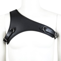 one shoulder adjustable bondage harness